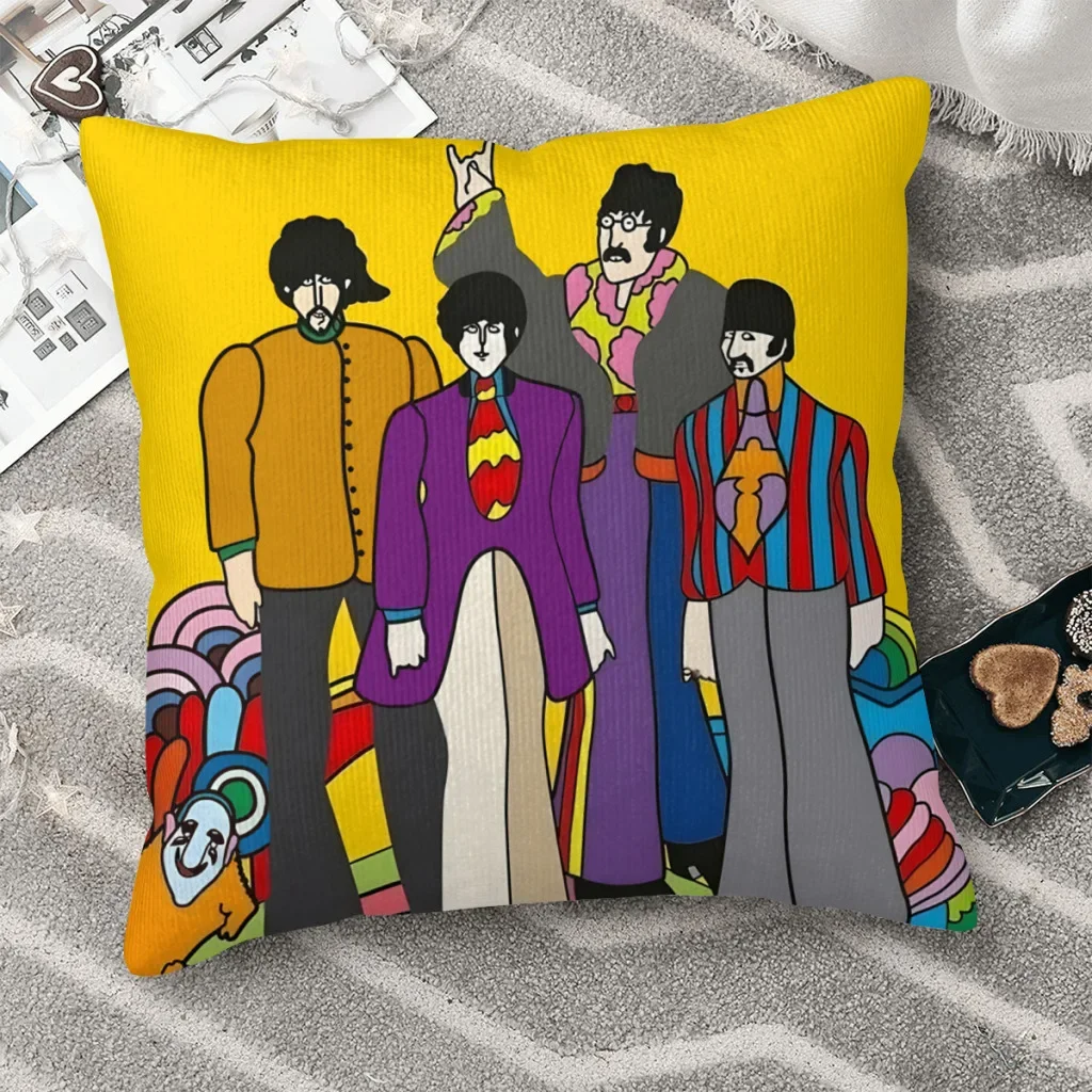 Beatle Band Hug Pillowcase  Backpack Cojines Sofa DIY Printed Chair Coussin Covers Decorative throw pillows