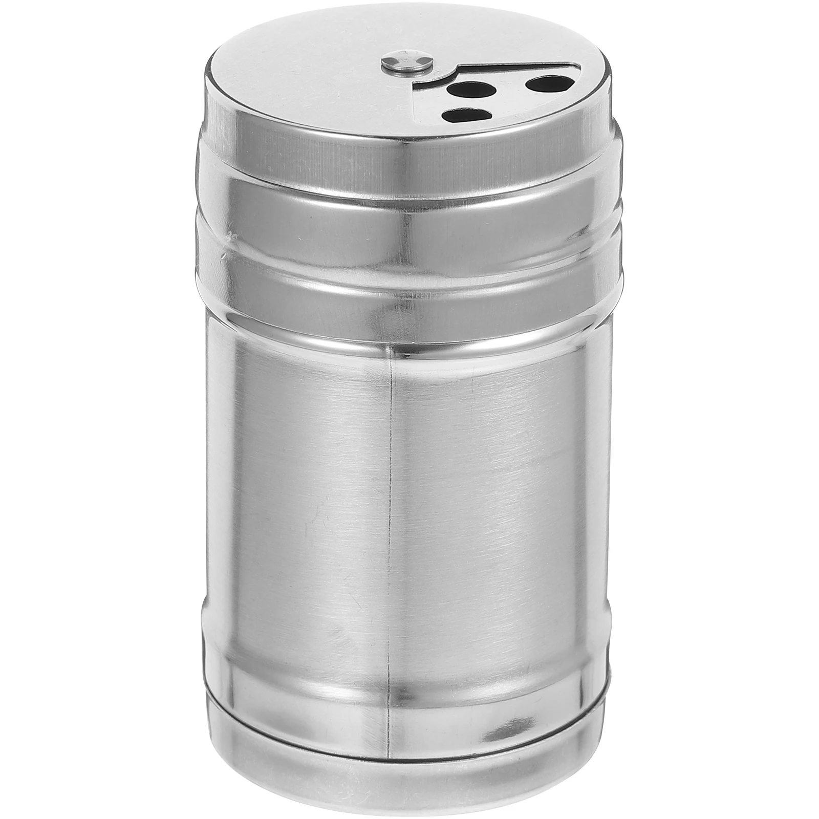 

Stainless Steel Spice Shaker Kitchen Condiment Storage Jar Lid Airtight Seal Modern Design Easy Clean Salt Shakers