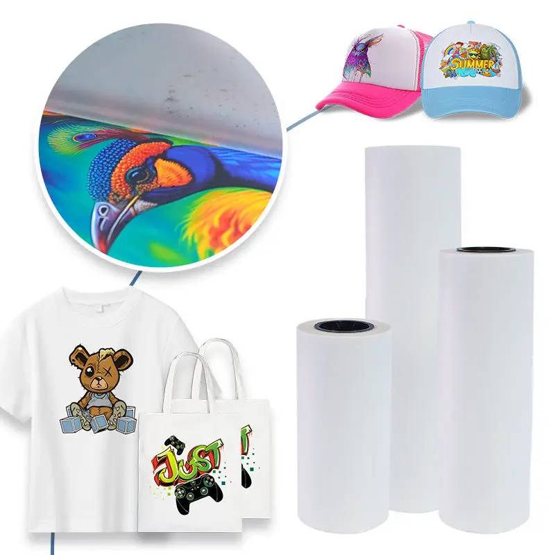 30 سنتيمتر * 100 متر A3 + لفة PET نقل الفيلم 75 ميكرون لإبسون L1800 i3200 4720 L1800 L805 XP600 1390 رأس الطباعة DTF طابعة #6