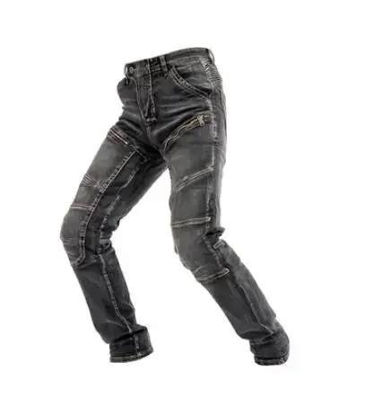 New Aramid MOTO pants motorcycle riding cotton jeans four seasons Knight pants anti-fall high elastic pants with 4 knee pads