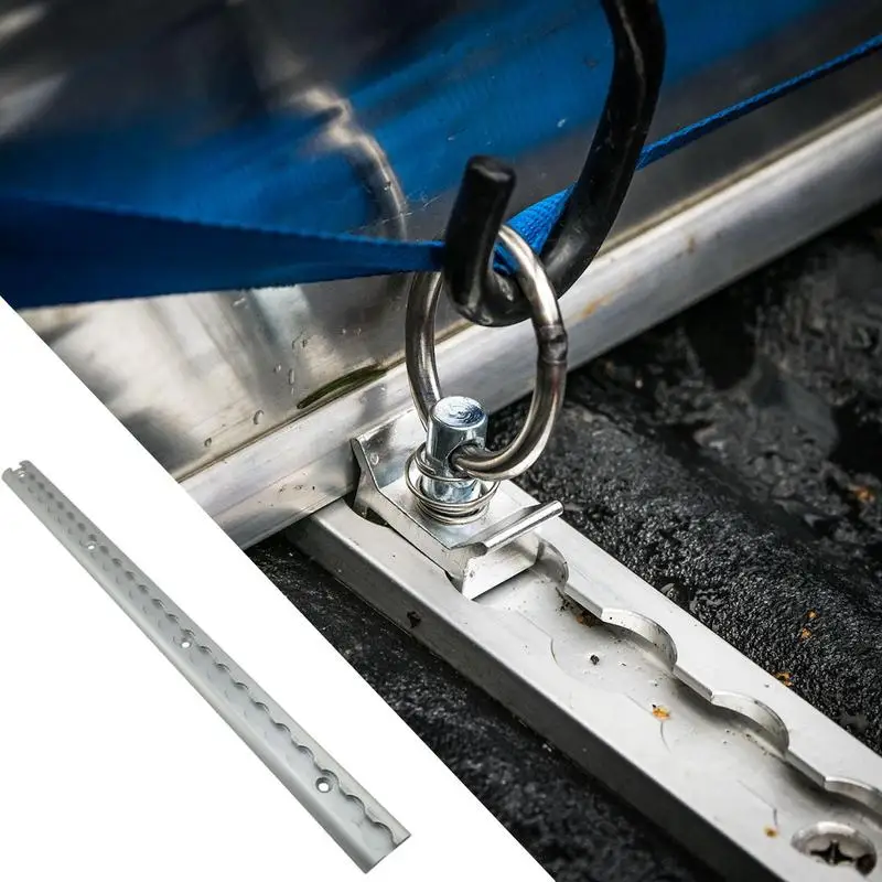 L Track Tie-Down System Aluminum Delivery Tie-Down Rail For Enclosed Trailer L-track Cargo Fixing For Trarvel Transfer