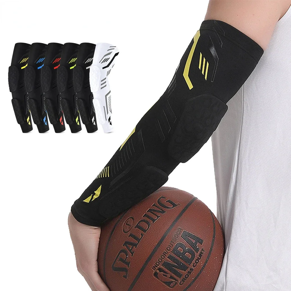 

1 Pcs Arm Sleeves Compression Elbow Pads Use for Sports and Daily Support, Padded Elbow Forearm Sleeves Arm Protective Support
