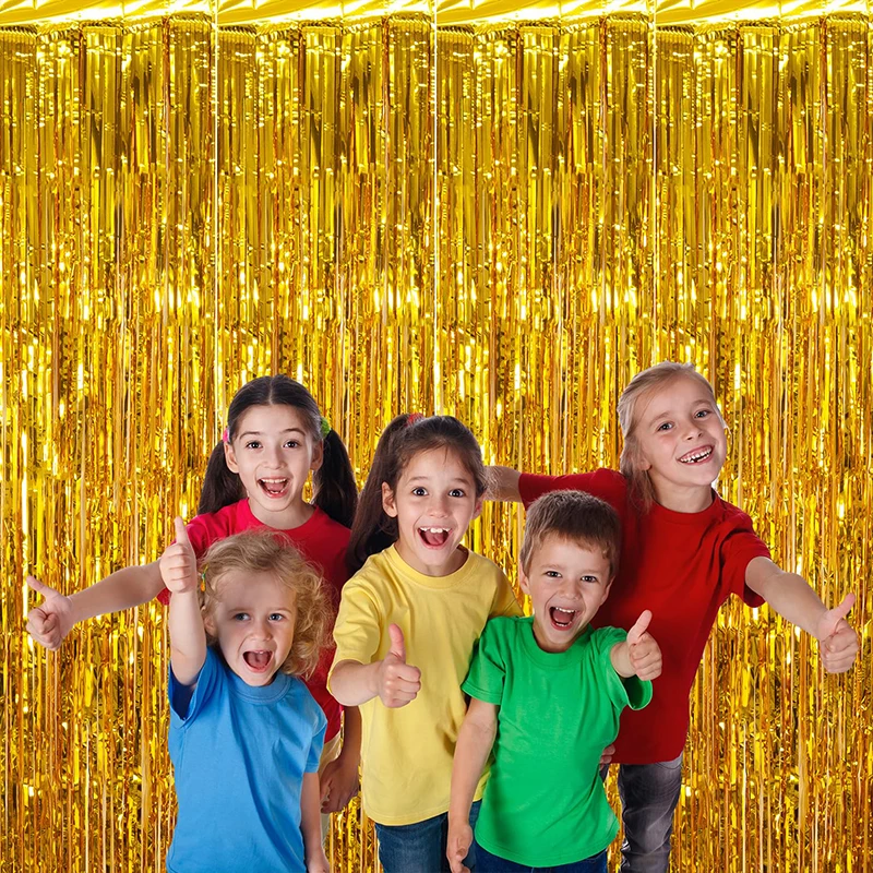 Golden Glitter Tassel Background Decoration, Ceremony, Bachelorette, Wedding, Birthday Party Decoration, Photography Props 1m*2m image 6