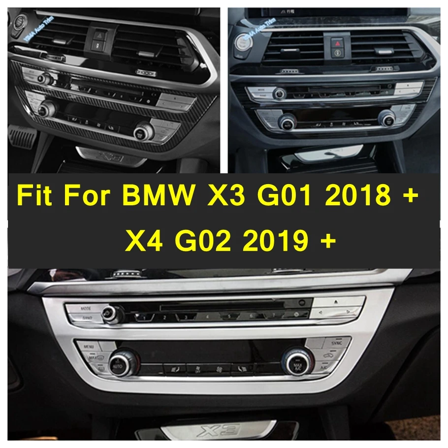 

Auto Accessory Fit For BMW X3 G01 2018 - 2023 X4 G02 2019 - 2023 Central Control Air Conditioning AC Decoration Frame Cover Trim