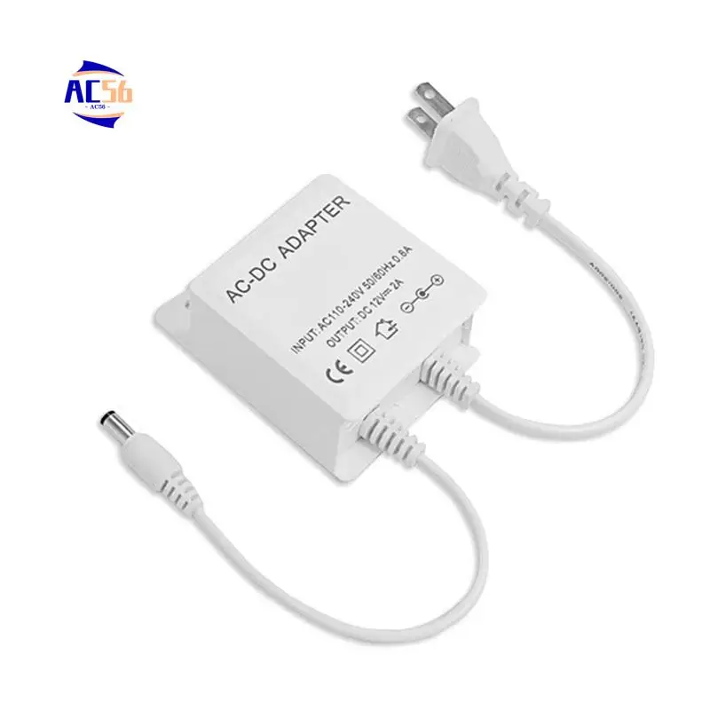 AC56-AC 110-240 В вход постоянного тока 12 В выход водонепроницаемое зарядное устройство для видеонаблюдения AHD аналоговая IP-камера безопасности