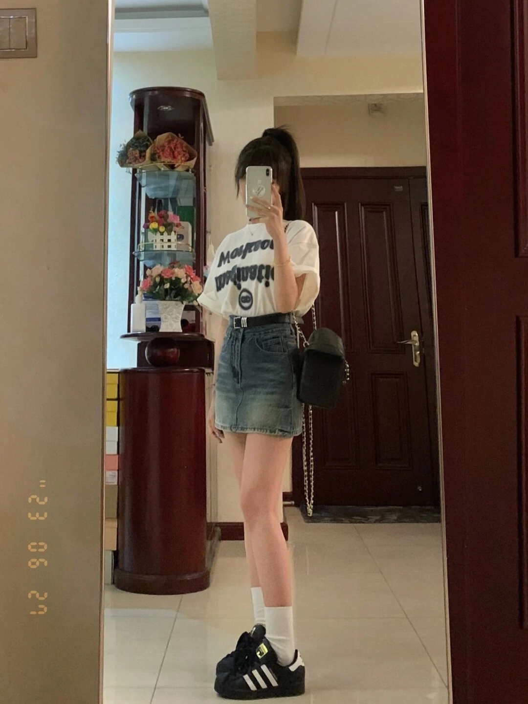 

Retro High Waist Denim Skirt Women's Autumn New Large Size Design Sense A-Line Bodycon Semi-Body Skirt Trendy