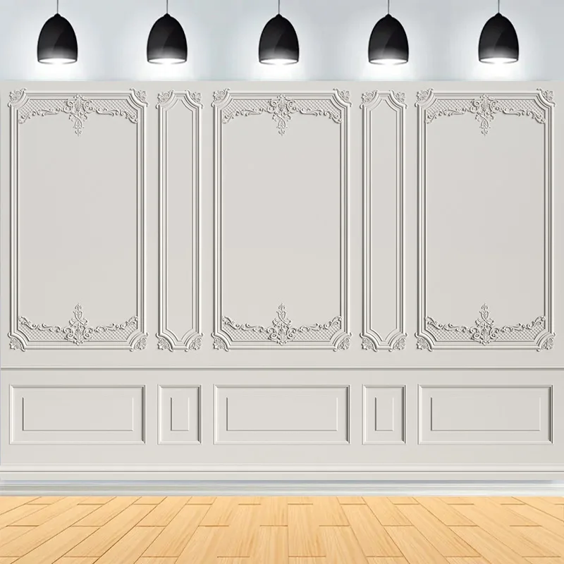 

Classic Interior Retro Wall Photography Backdrop Props European Style Room House Wedding Floor Parquet Photo Background ST-05