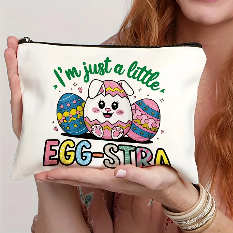 

Праздничная косметичка «Я просто яйцо» - Дорожная подарочная сумка на молнии - Большая вместимость - Универсальные дорожные принадлежности для путешествий