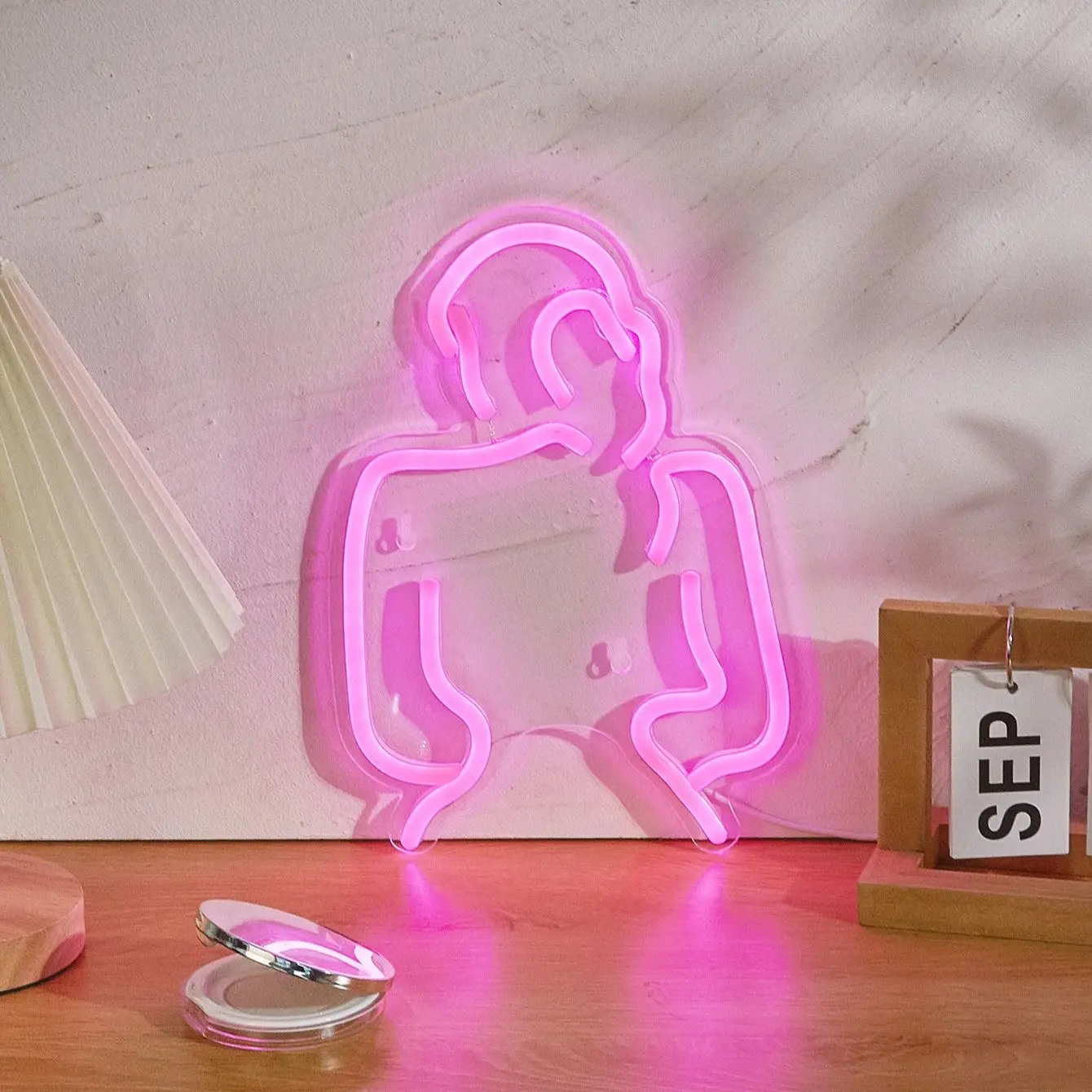 

Светодиодная неоновая лампа Chi-buy с изображением красивой девушки, питание от USB, неоновая вывеска, ночник, подходит для спальни, свадьбы, Хэллоуина, Дня благодарения, Рождества.