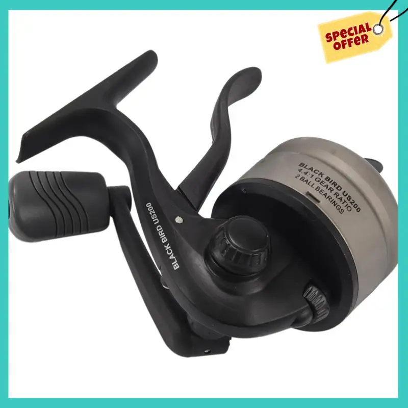 

-ABHW 2X Black Swallow Spincasting Reel Lure Wheel Fishing Round Fish Reel Fishing Reel Scamper Reel Fish Inner Line