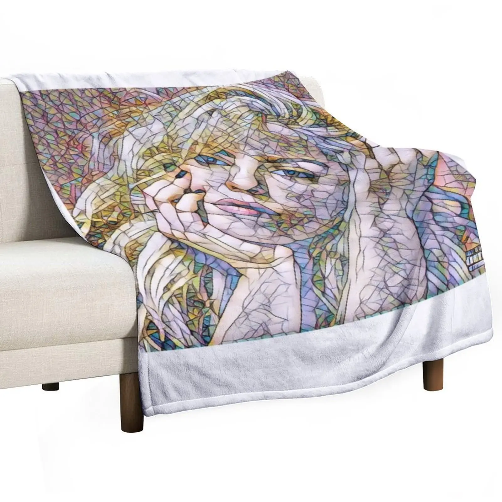 

Renne Rapp Throw Blanket Vintage Baby Flannels Soft Blankets