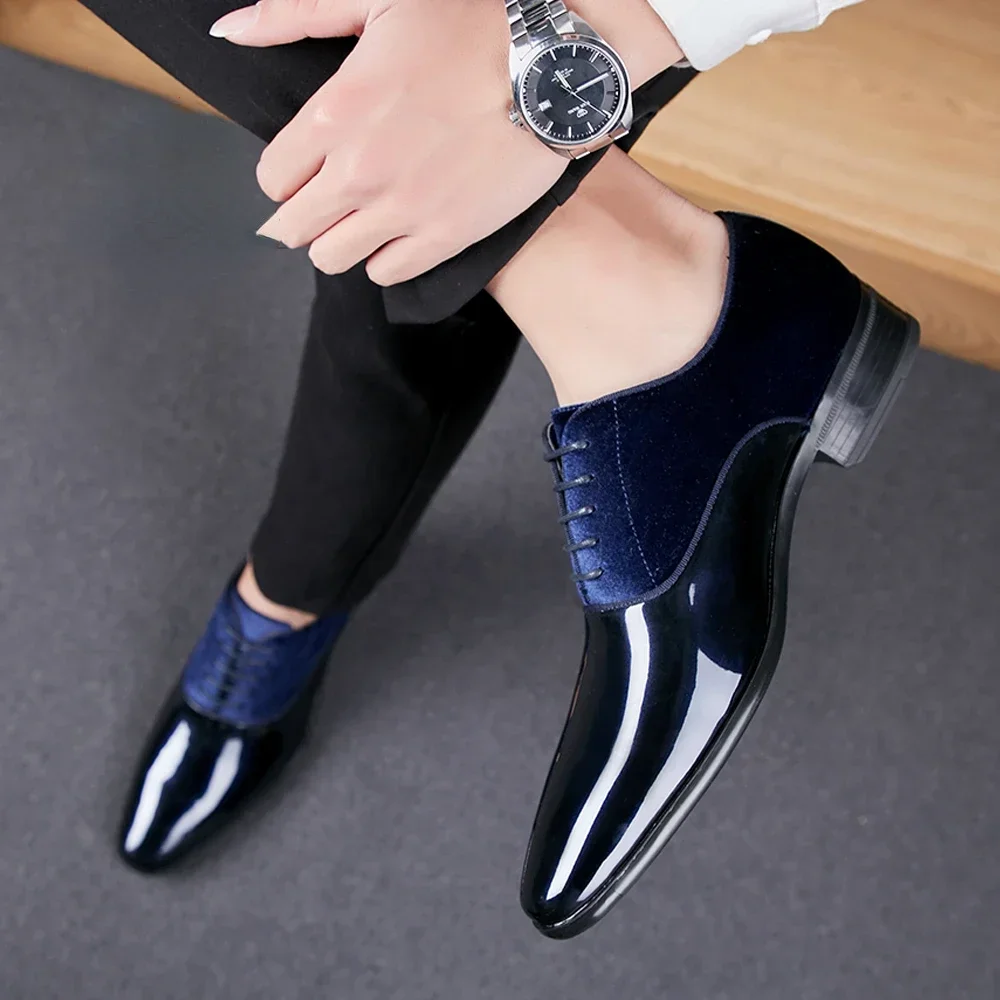 Men Dress Shoes Men Spring Wedding Fashion Office High Quality Leather Comfy Business Man Formal Shoes 2024 Men Shoes