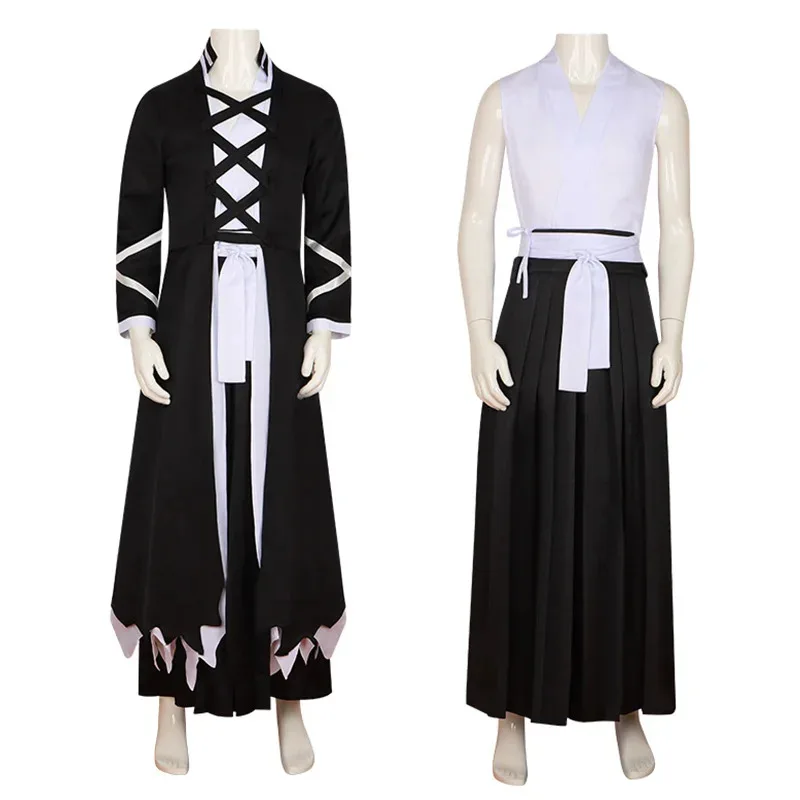 

2025 11 Anime Bleach Kurosaki Ichigo Cosplay Costume Thousand-Year Blood War Wig Black Shinigami Attire Outfit Uniform Halloween