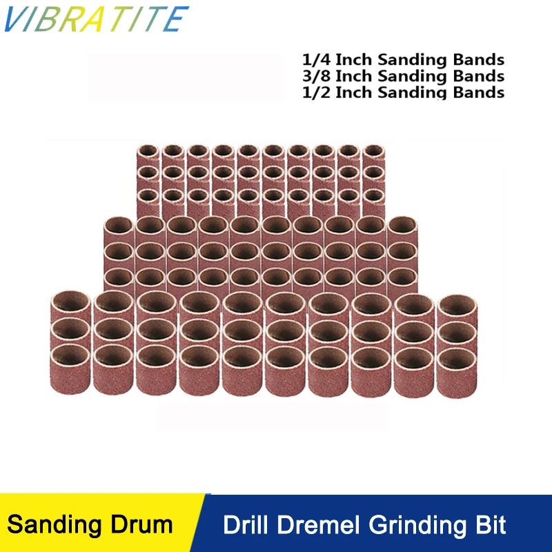 Sanding ชุดกลอง Sanding Cap สำหรับเล็บไฟฟ้าเครื่อง80-600กรวดเล็บเจาะ Dremel บดบิตไฟล์ pedicure เครื่องมือ