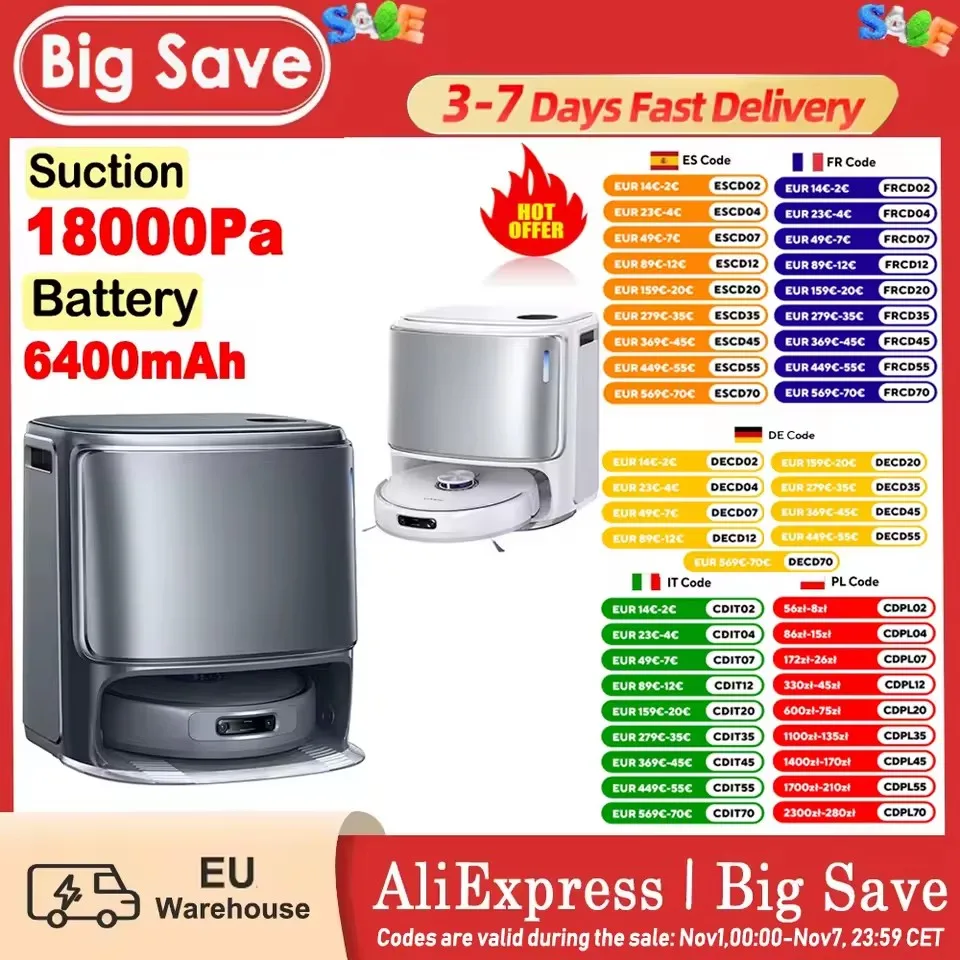 Z10 Ultra Robot Vacuum 18000Pa Suction 6400Mah Ai Vision Dirtsense Technology Tangle-Free Brush Lds Navigation