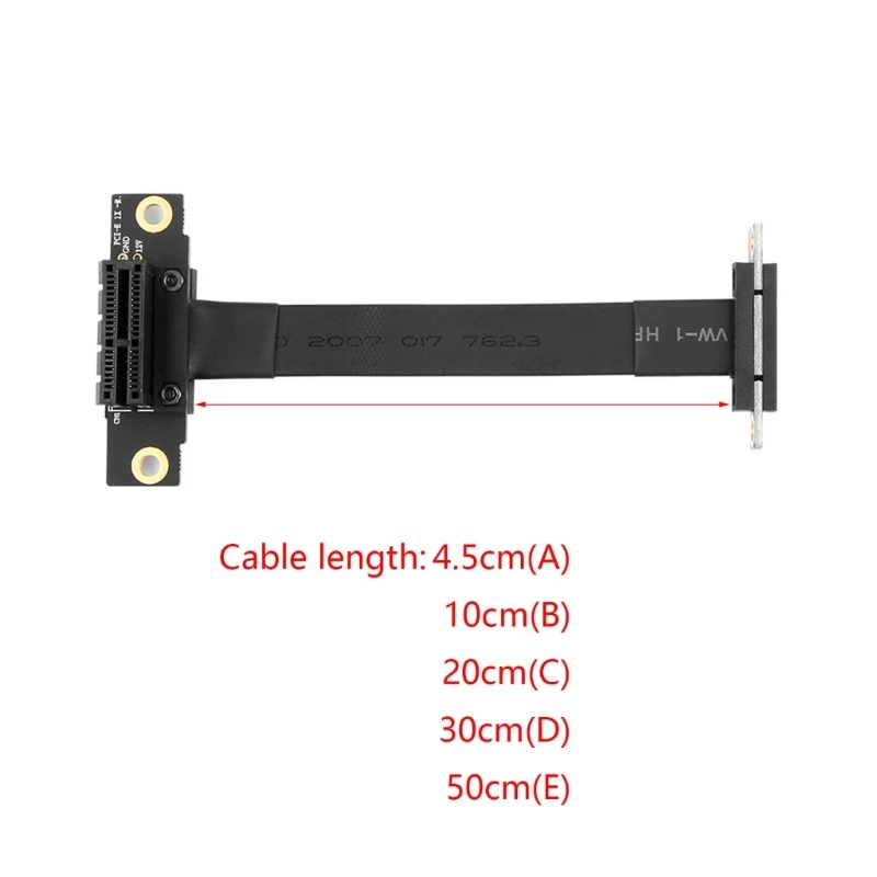 Bộ mở rộng Riser PCIE Dual Góc phải 90 độ Mở rộng PCIe đến