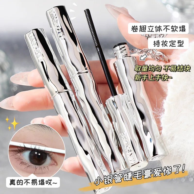 1PC 속눈썹 마스카라 방수 실크 섬유 마스카라 빠른 건조 속눈썹 연장 마스카라 메이크업 블랙 롱 컬링 속눈썹 메이크업