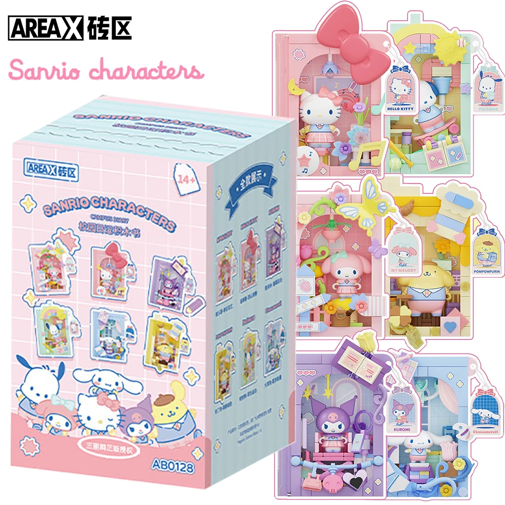 

New AREA-X Genuine Sanrio Collection Blind Box Pompomurin Cinnamoroll Sweet Healing Cartoon IP Creative Peripheral Desktop Toys
