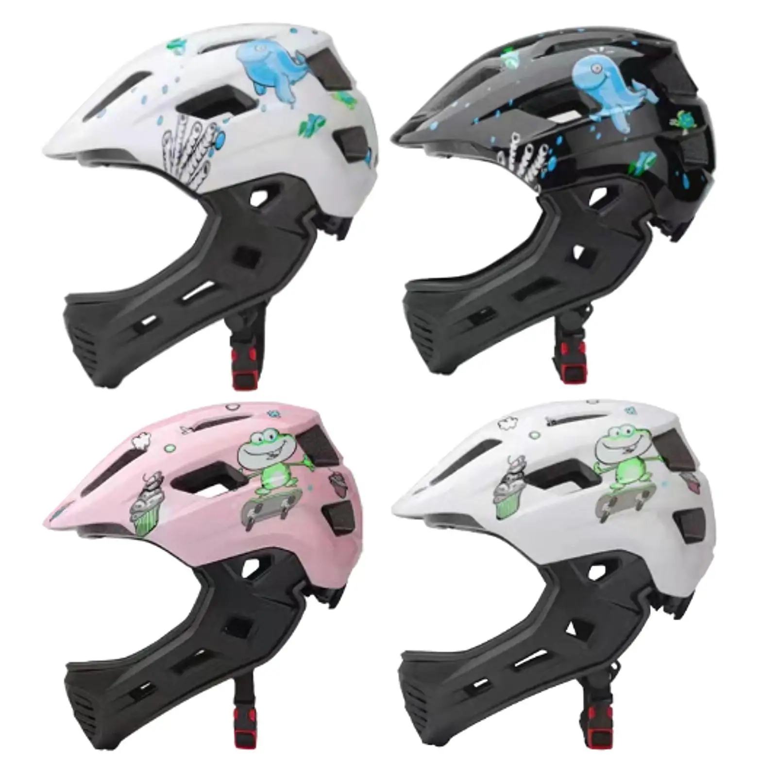 

Kids Bike Helmet Protection Gear Withtaillight Full Face Helmet for Girls