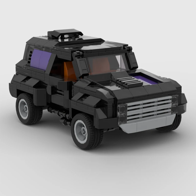 Popular Anime Car Model MOC Building Bricks Masked Special Vehicle Modular Technology Gifts Holiday Assemble Children Toy Suit