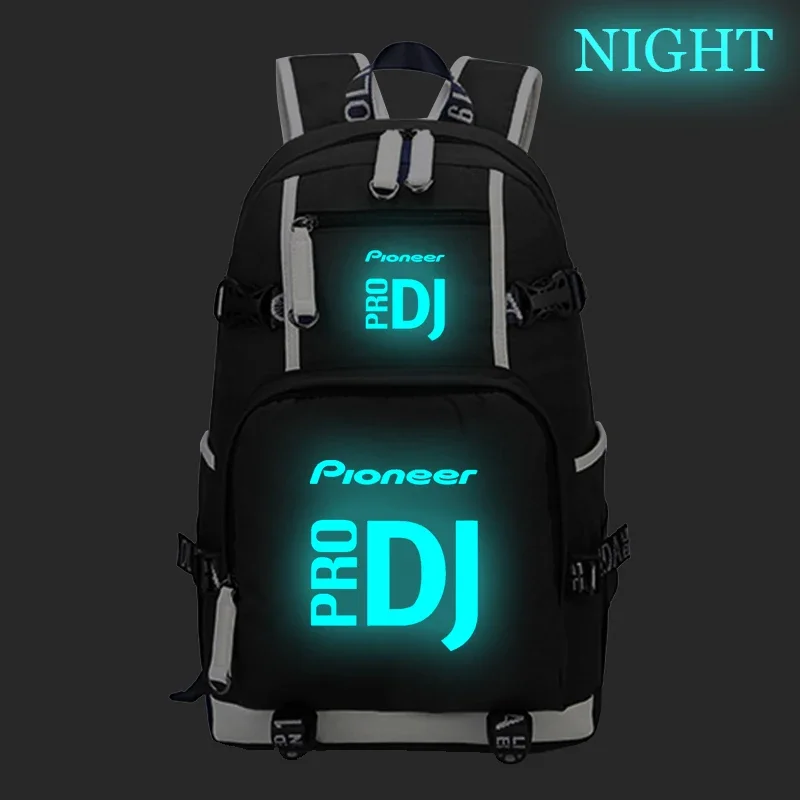 

Pioneer Pro Dj Luminous Backpack Travel Rucksack Fashion New Casual High Quality Backpack Teens Boys Girls Daily Backpack Gift