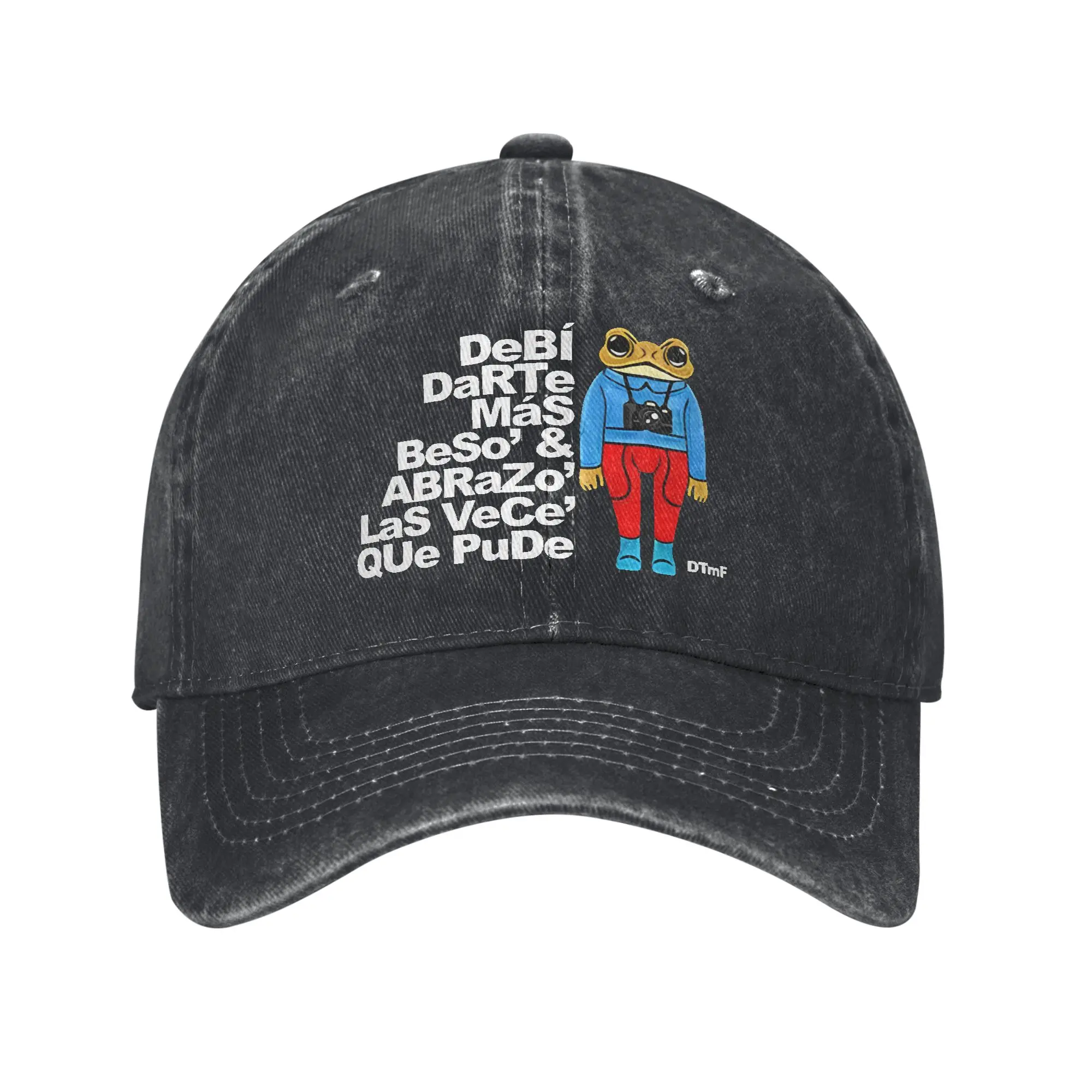 BAD BUNNY  Baseball Caps Retro Distressed Washed DTMF Debi Tirar Mas Fotos Snapback Hat for Men Women Summer Adjustable Hats Cap