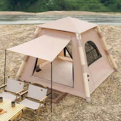 Tienda de campaña inflable totalmente automática para exteriores, equipo de montañismo y viaje, no es necesario construir picnic portátil plegable