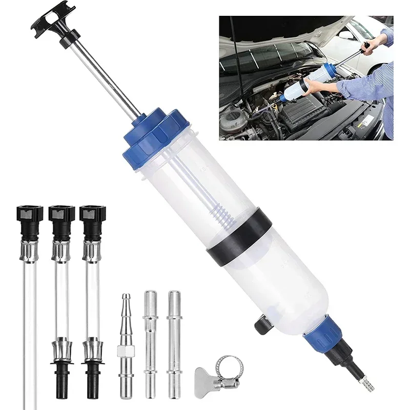 Car Oil Fluid Extractor Siphon Pump Brake Fluid Fluid Syringe Pump Auto Manual Suction Vacuum Fuel Transfer Hand Pump Dispenser