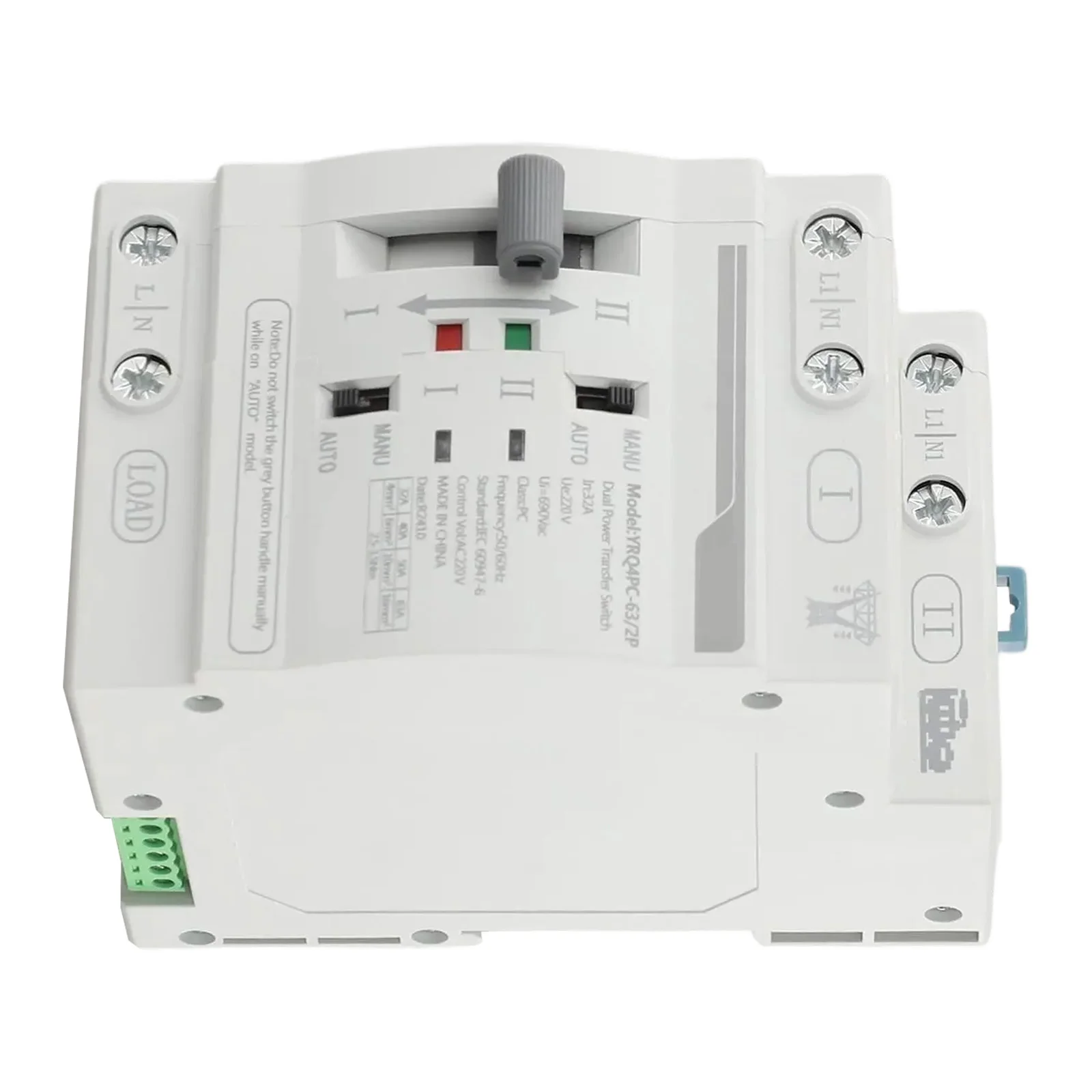 32-63A Transfer Switch Automatic Transfer Switch PC Grade Isolation Rated Working Current For Continuous Power