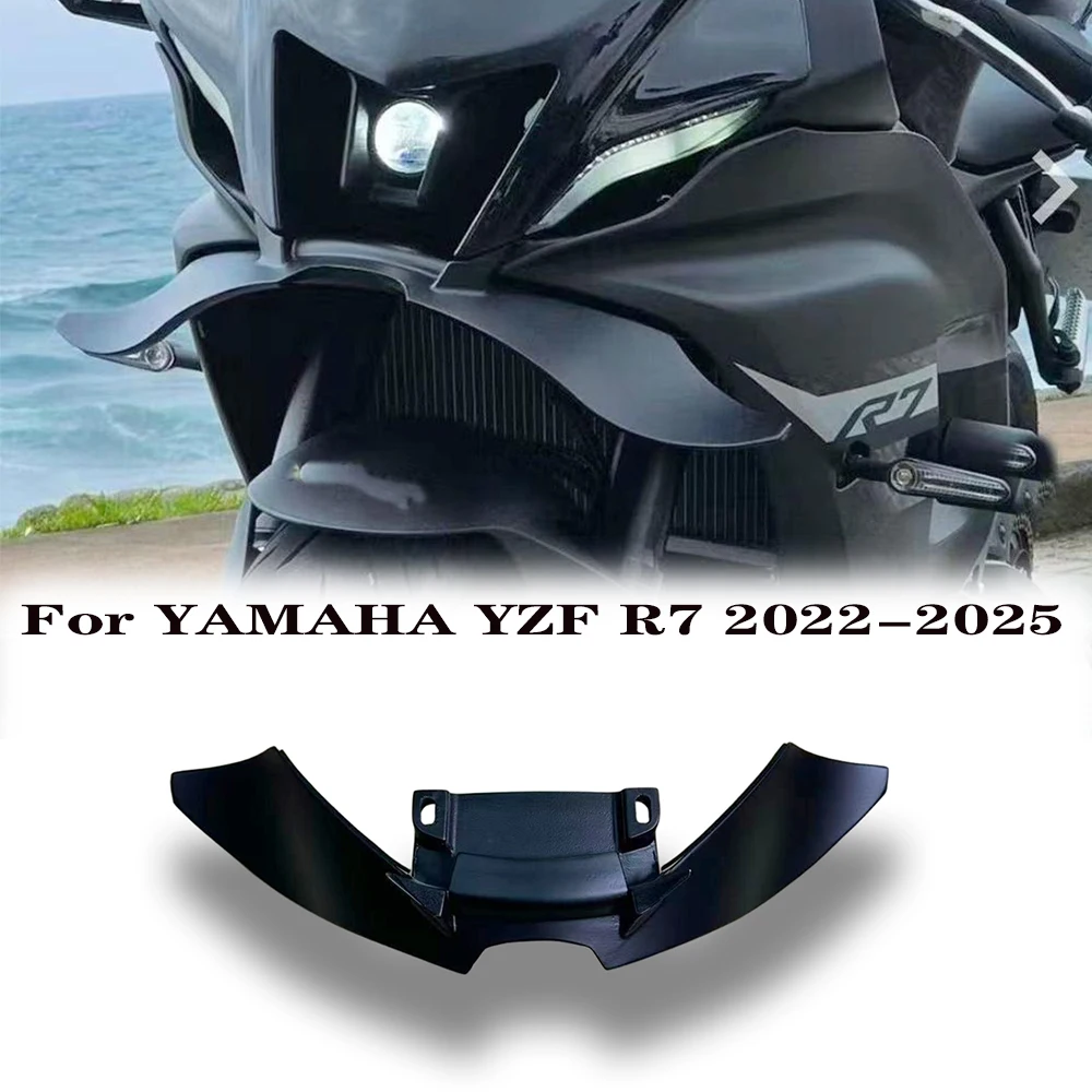 

Motorcycle Downforce Winglet Aerodynamic Wing For YAMAHA YZF R7 2022-2025 Front Spoiler Kit New Accessories Front Spoiler