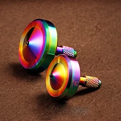 FEGVE Inner Peace Mini Gyro Fidget Spinner Hand Spinners Tainless Steel Metal Ceramic Beads Antistress Desktop Rotation Toy