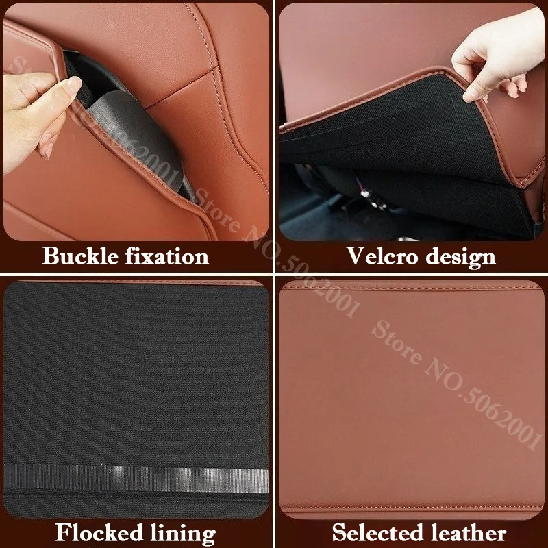 For BMW IX1 X1 U11 U12 2023-2026 Car Seat Back Protector Anti-Scratch Kick Mat Full Coverage Rear Seat Anti-Dirty Cover Parts