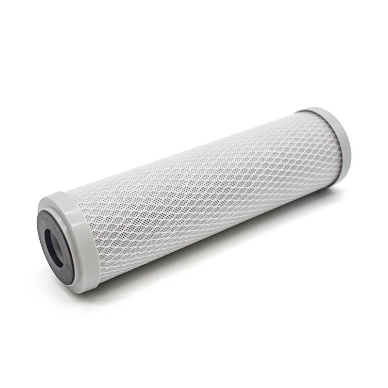 50PCS 2.5''*10'' 5 Micron Activated Carbon Block Water Filter Cartridge CTO for Hotel & Household Filtration System