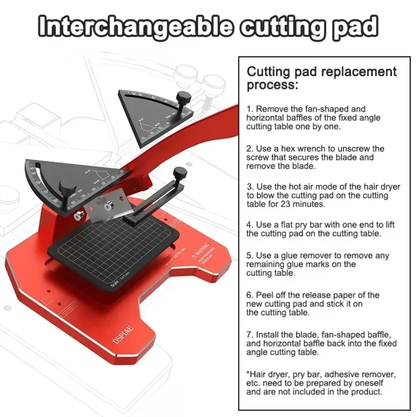 DSPIAE AT-CJ Fixed Angle Cutting Table Station Hand Tool Sets Precision Work Aluminium Alloy Hobby DIY Renovation Model Tools view 5