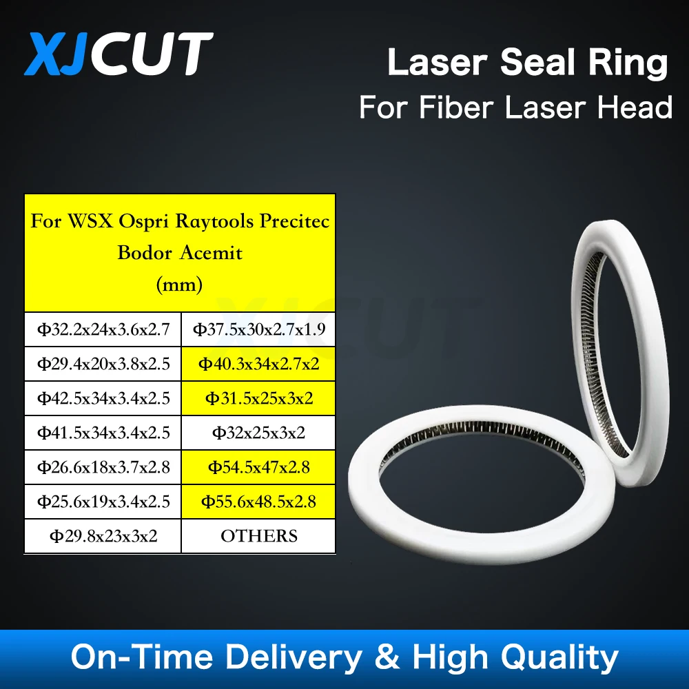 

XJCUT All Series Laser Sealing Ring for Protective Windows for Raytools WSX Ospri Precitec Bodor Acemit Fiber Laser Cutting Head