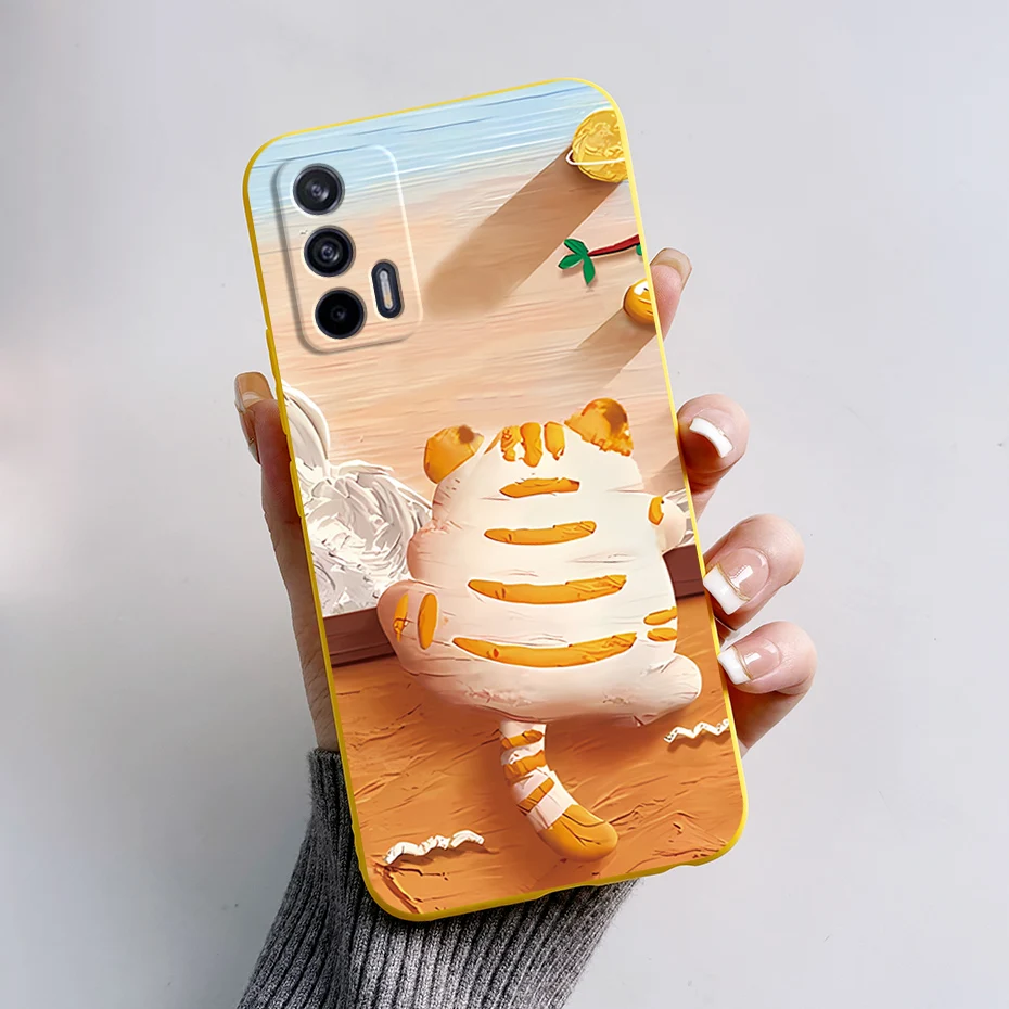 غطاء خلفي من السيليكون الناعم لـ OPPO Realme ، Realme GT ، 5G ، دب لطيف ، كرتون ، ضفدع ، GT Neo 2T ، Neo 2T ، حافظة هاتف