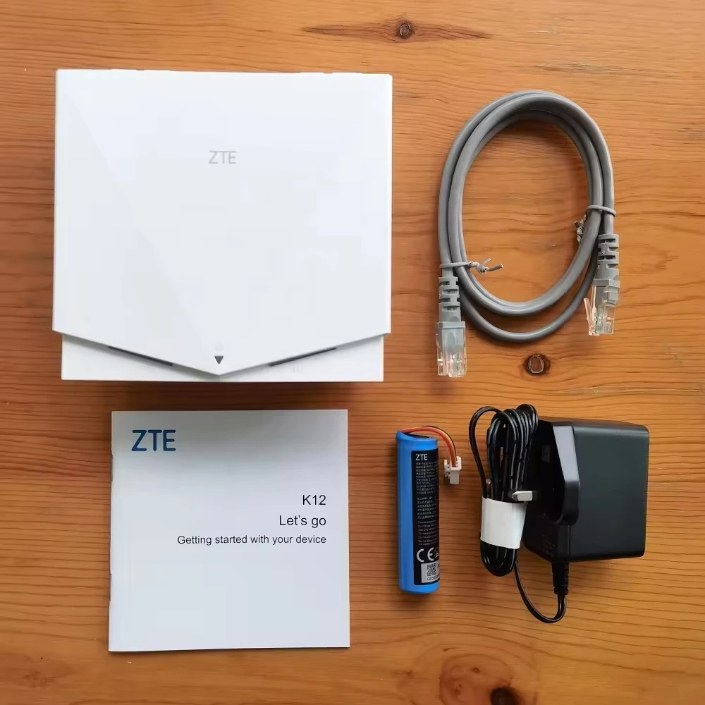 เราเตอร์ ZTE K12 WiFi6 ความหน่วงต่ำ 4G LTE พร้อมพอร์ต RJ11 และ RJ45 รองรับผู้ใช้ WiFi 32 คน แบตเตอรี่ 2600mAh ใช้งานได้ยาวนาน