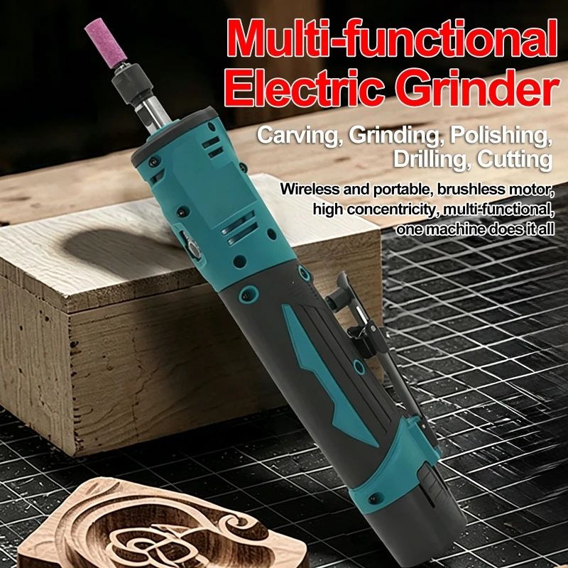 

24500RPM Brushless Engraver Electric Grinder Handheld Polished Jade Carving Tool Household Multi-Function Grinder Mini DIY Tools