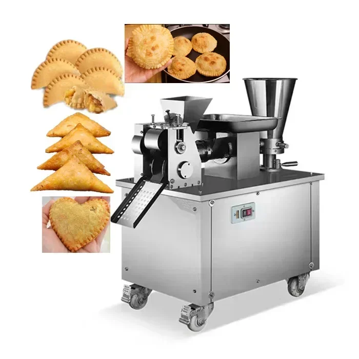 Automatic Samosa Making Machine Meat Pie Maker Dumpling Empanada Pastelito Big Ravioli Empanadas with Half-moon Mold Customized