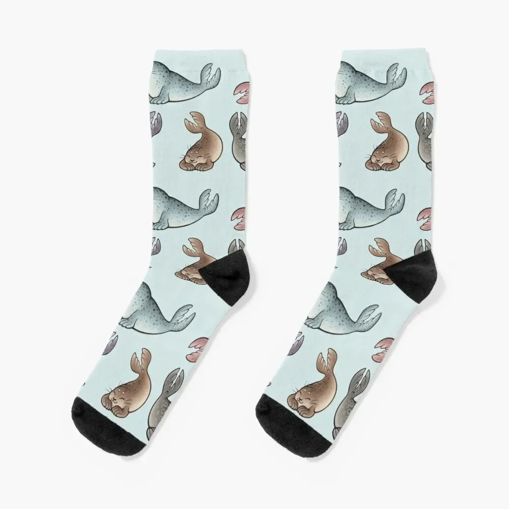 Little Seals Socks hockey Run designer winter thermal Socks Men's Women's