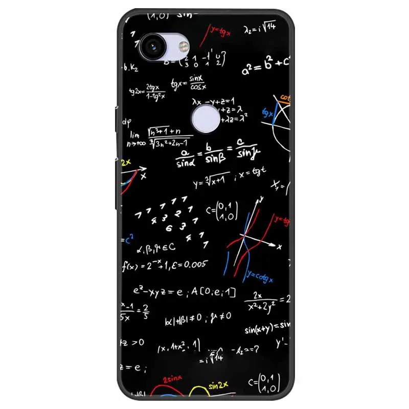For Google Pixel 3 3a XL Case Black Bumper Soft TPU Silicone Cover for Pixel 3 XL Phone Cases Pixel3A 3 A Pixel3 3XL Marble Capa