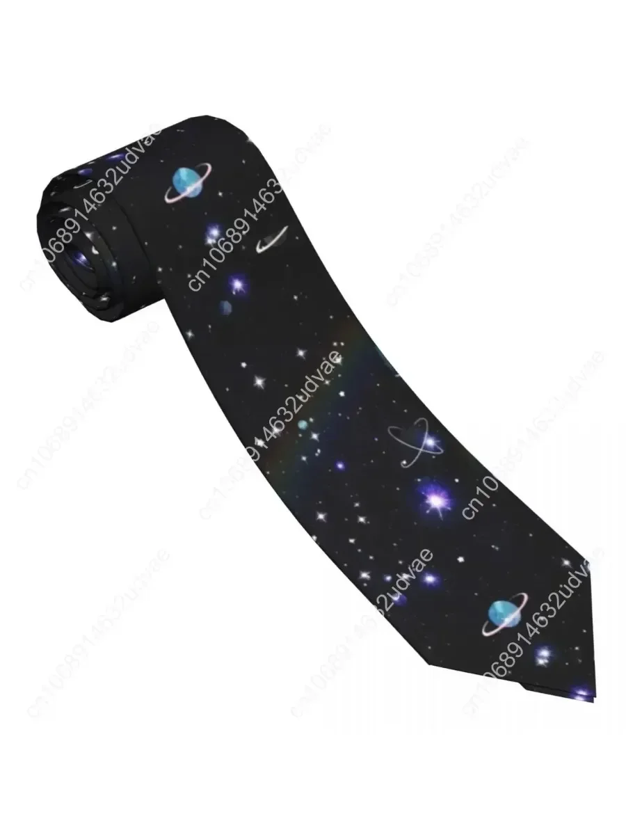 

Space Night Galaxy Tie Star Daily Wear Party Neck Ties Kawaii Funny Neck Tie For Male Graphic Collar Tie Necktie Birthday Gift