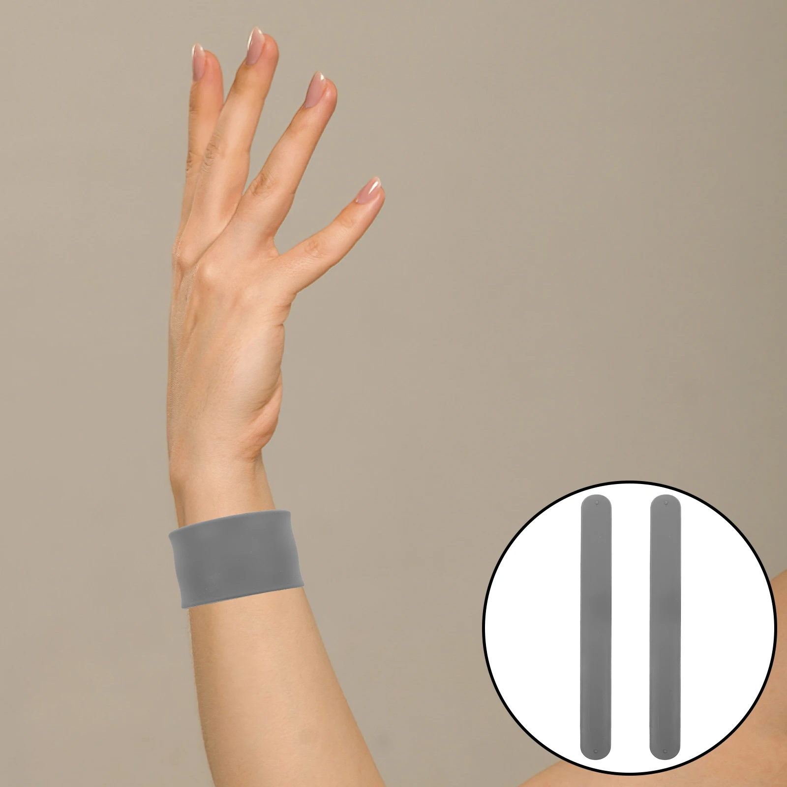 10Pcs Silicone Blank Slap Bracelets DIY Soft Wristbands Party Favor Birthday Classroom Bulk Set Silicone Wristband Bracelet