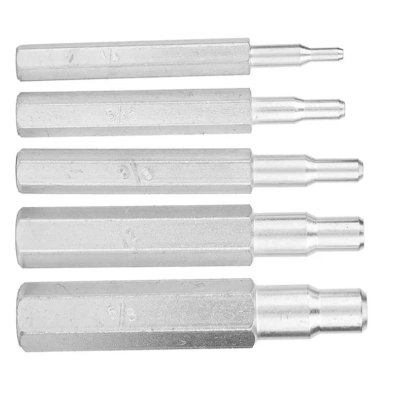 B52C HV For Air Conditioning, Refrigeration Copper Tube Expander Swaging Punch Tool Set- 5Pcs For HVAC Equipment