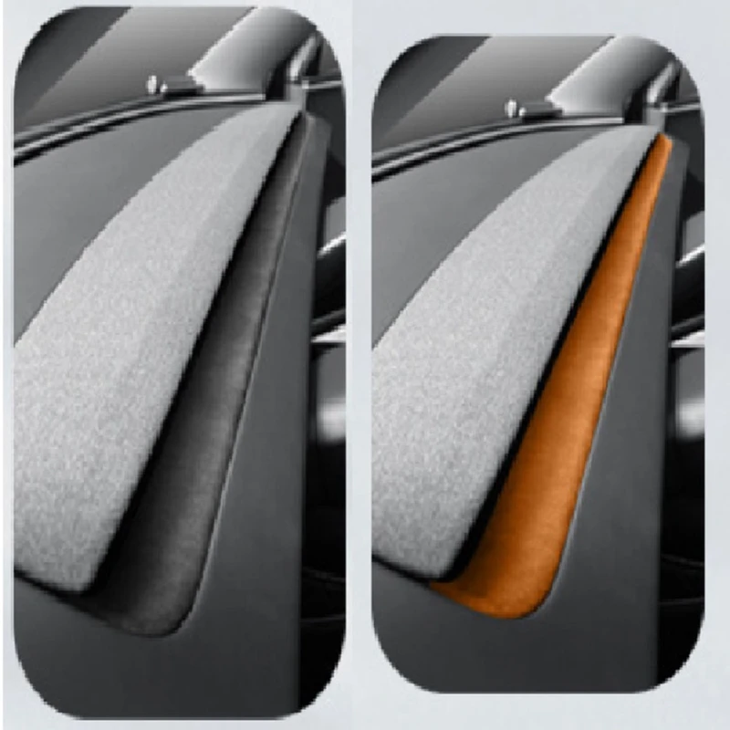 For Tesla 2024 Model 3 Highland Dashboard Air Vent Outlet Frame Trim Sticker Suede Panel Trim Car Accessories