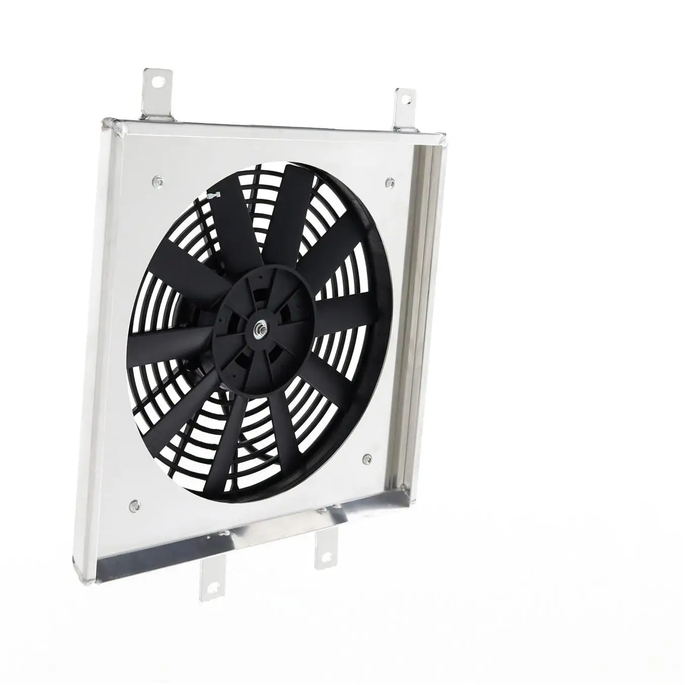 جاهز للشحن 3 صفوف 52 مم C-IVIC مشعاع مياه ألومنيوم مع كفن مروحة مناسب لسيارة Honda Civic DEL SOL EG EJ EK 92-00 #6