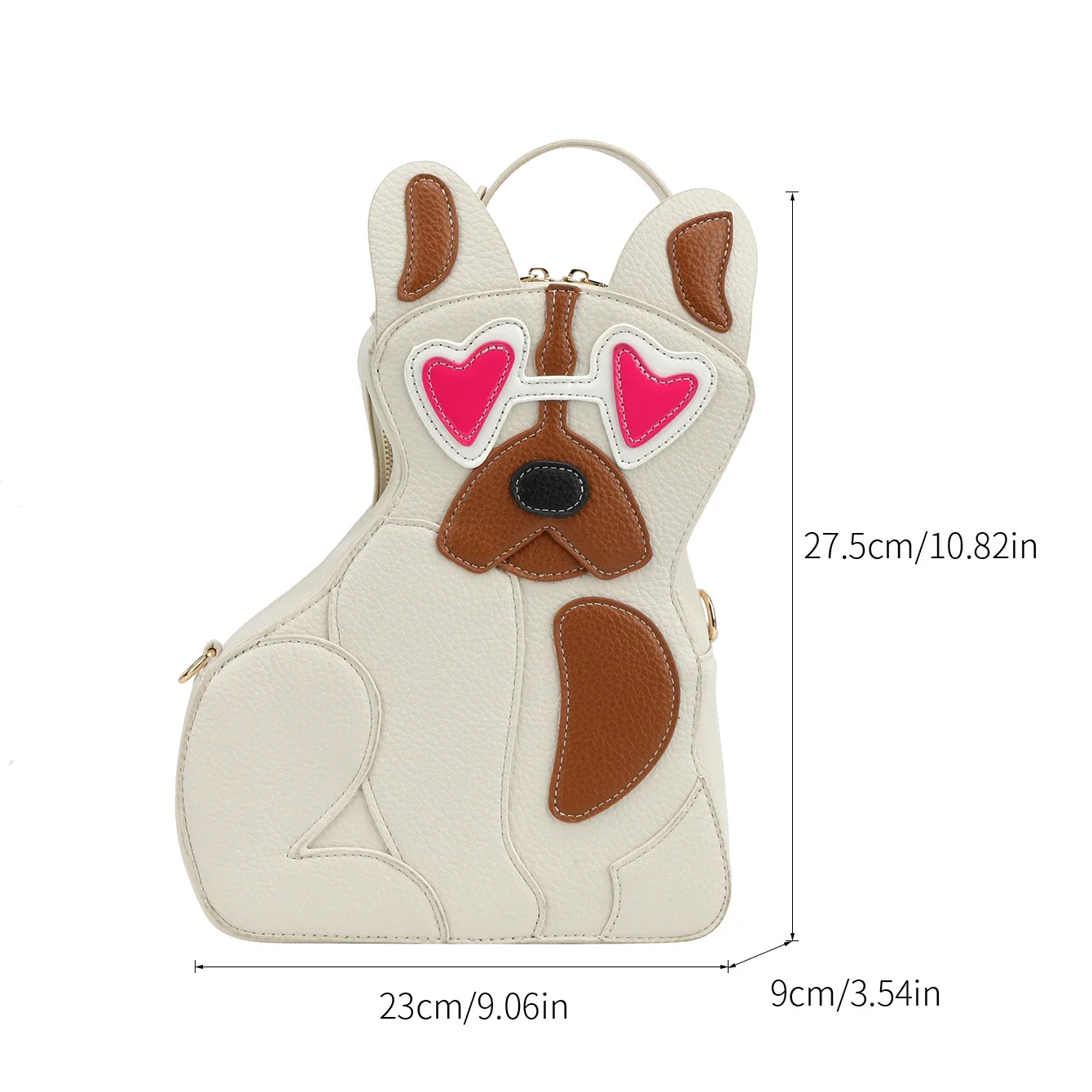 Dog Fun Bag For Lady Girls 2024 Spring Versatile Crossbody Bag High Quality Pu Leather Bag Handbag Femme Casual Cartoo Backpack