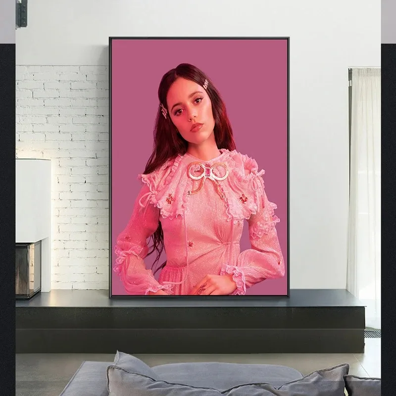 Jenna Ortega Sexy Portrait TV Movie Show Star Actress Pop prints Wall art Home Room Decoration canvas Aesthetic decor poster