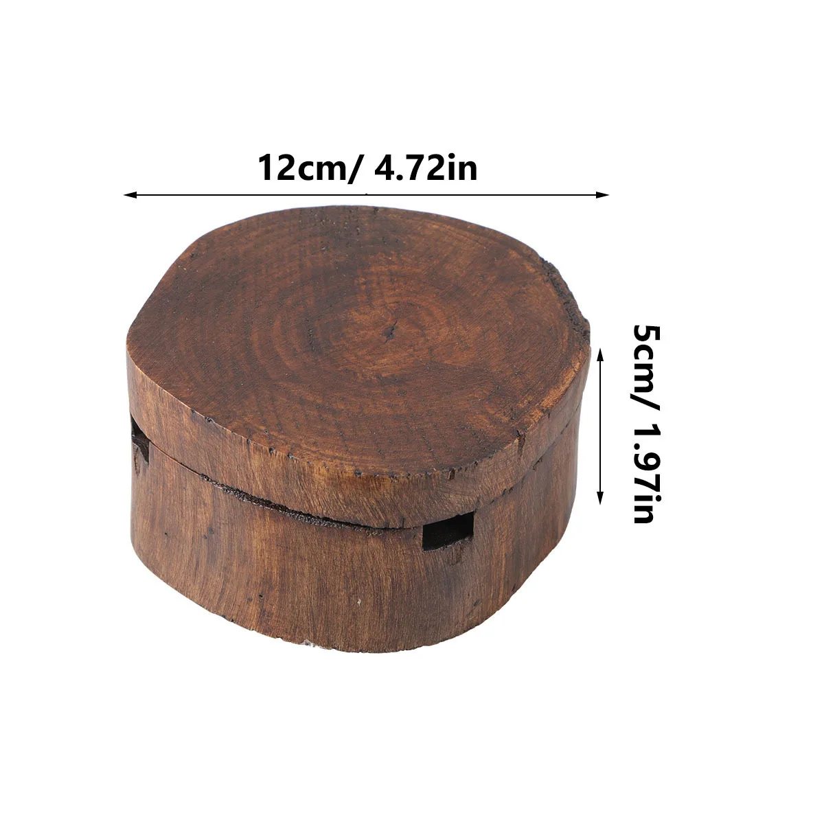 4 بوصة الخشب منفضة سجائر زخرفة منفضة سجائر الإبداعية حامل سيجار للمنزل بار مقهى فندق ديكور خمر زخرفة التدخين #6