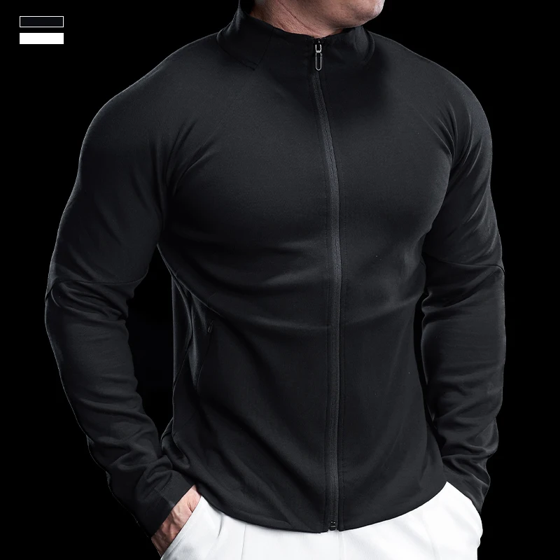 

Men's Running Training Elastic Coat Gym Tights Jacket Outdoor Cycling Sweatshirt Dry Fit Breathable Compression Tops